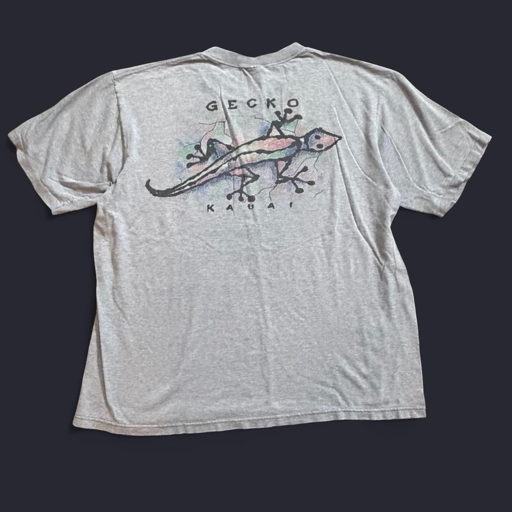 Vintage Crazy Shirts Gecko Kauai T-Shirt Size Large Single Stitch